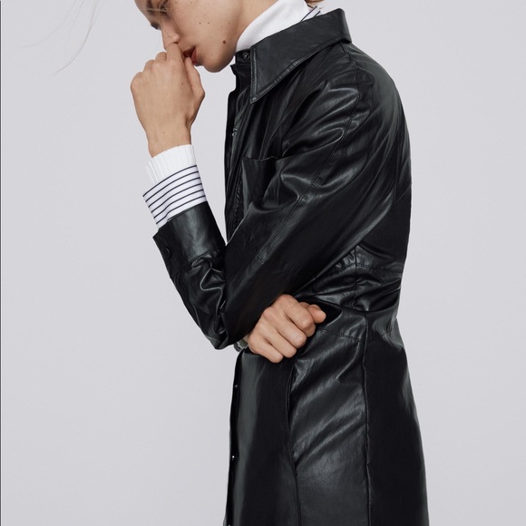 Zara leather effect mini dress - Picture 5 of 5